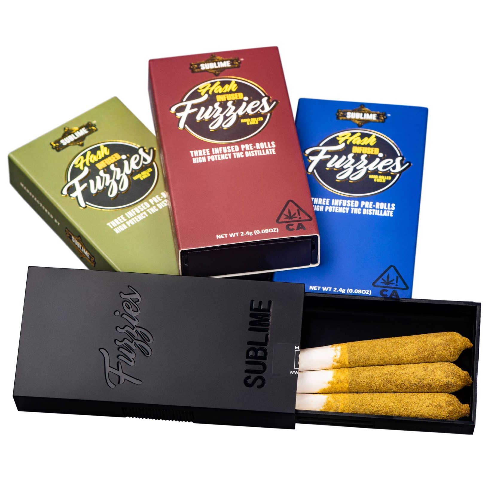AK-47 - Hash Infused Fuzzies hybrid - 3pk [2.4g]