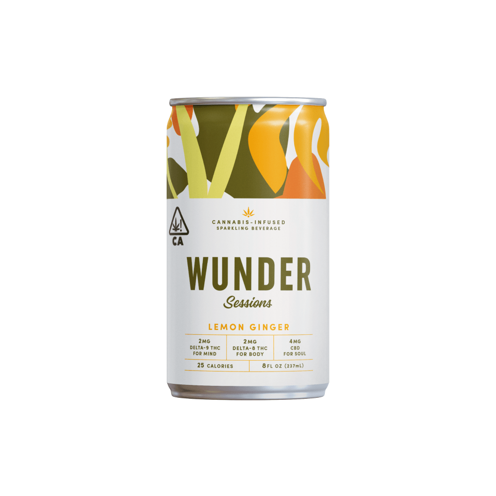 Sessions Lemon Ginger 4pk (2mg THC/2mg Delta-8/4mg CBD per can)