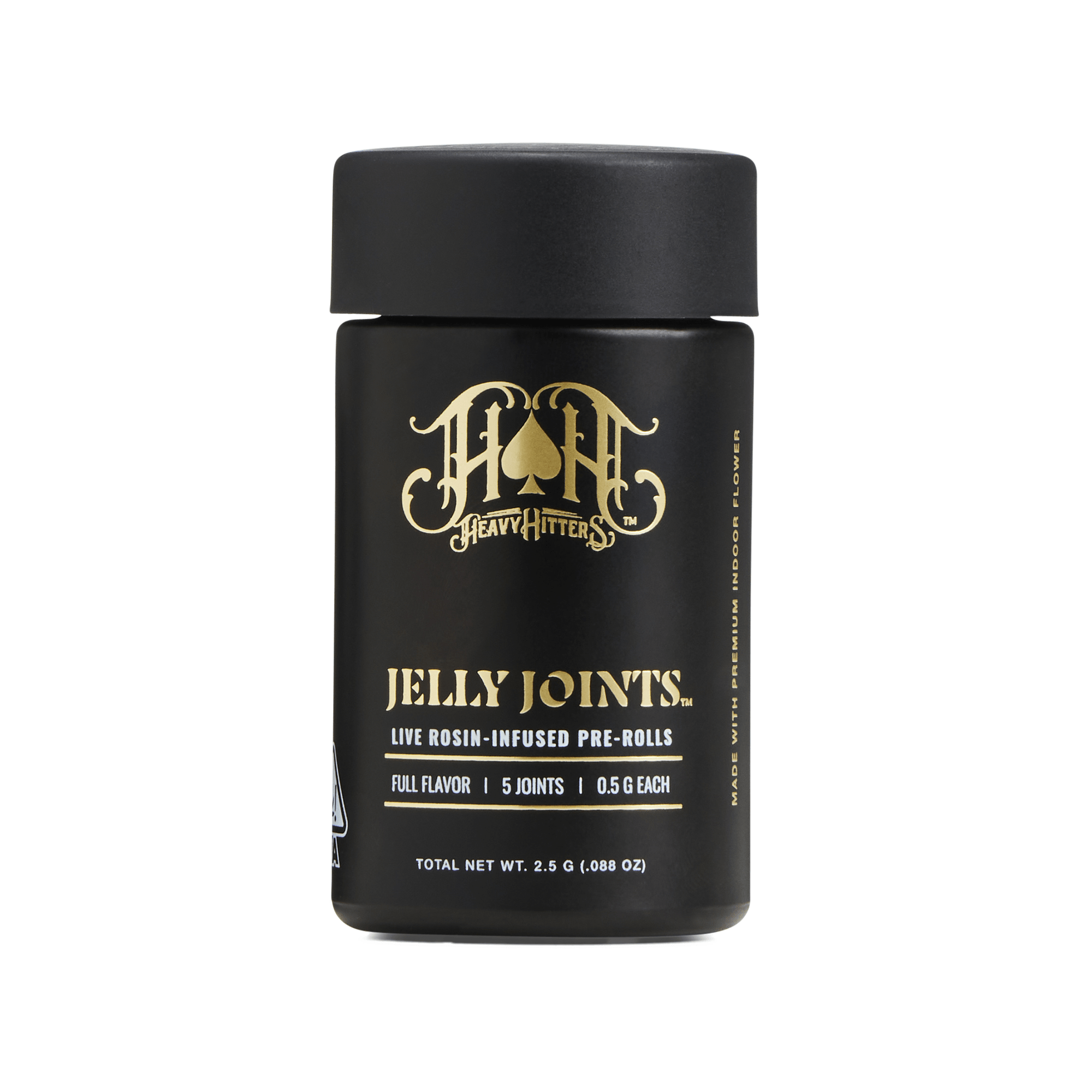 Blackberry Widow x Rainbow Punch | Hybrid - Jelly Rosin Infused 0.5g Preroll 5-Pack