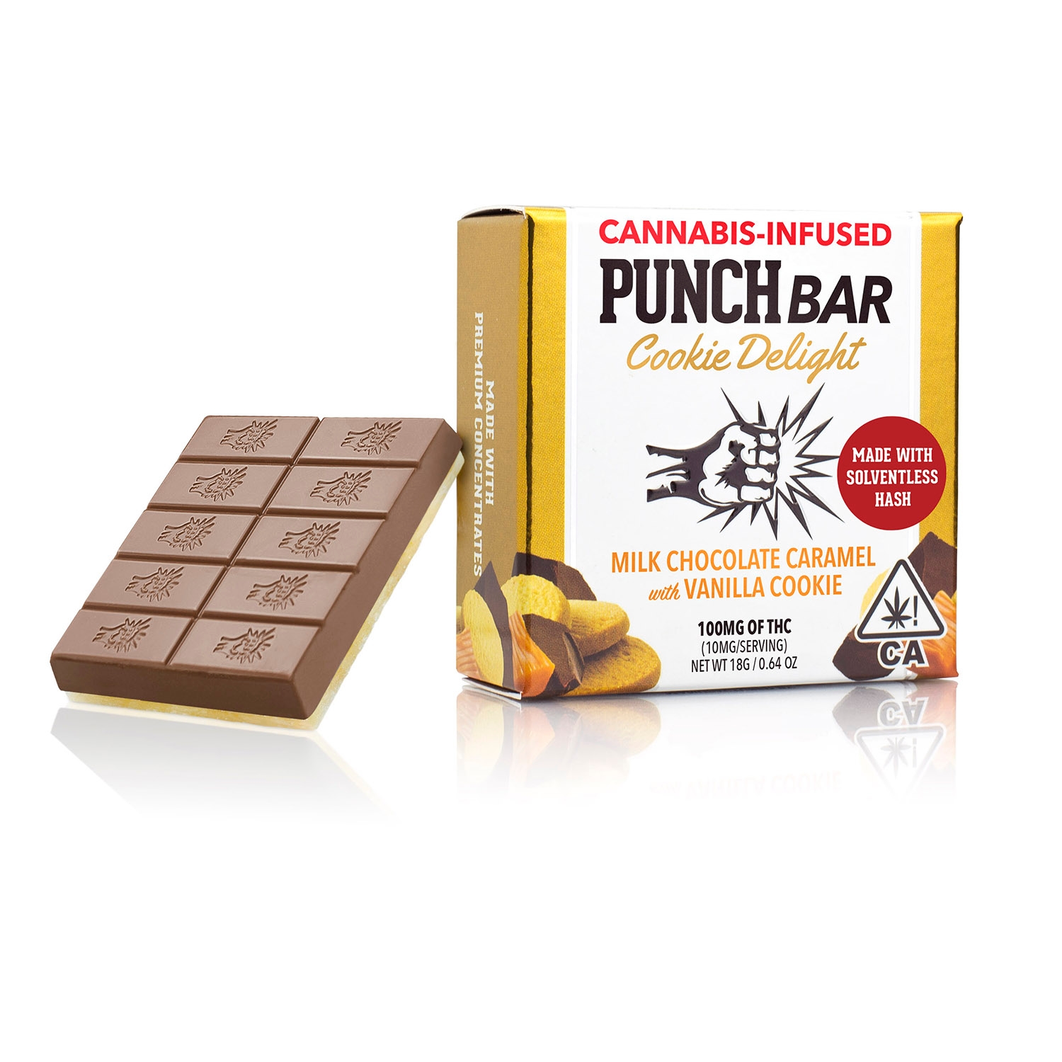 Milk Chocolate Caramel w/ Vanilla Cookie (100mg)