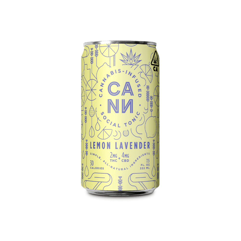 Lemon Lavender 4pk (2mg THC, 4mg CBD per can)