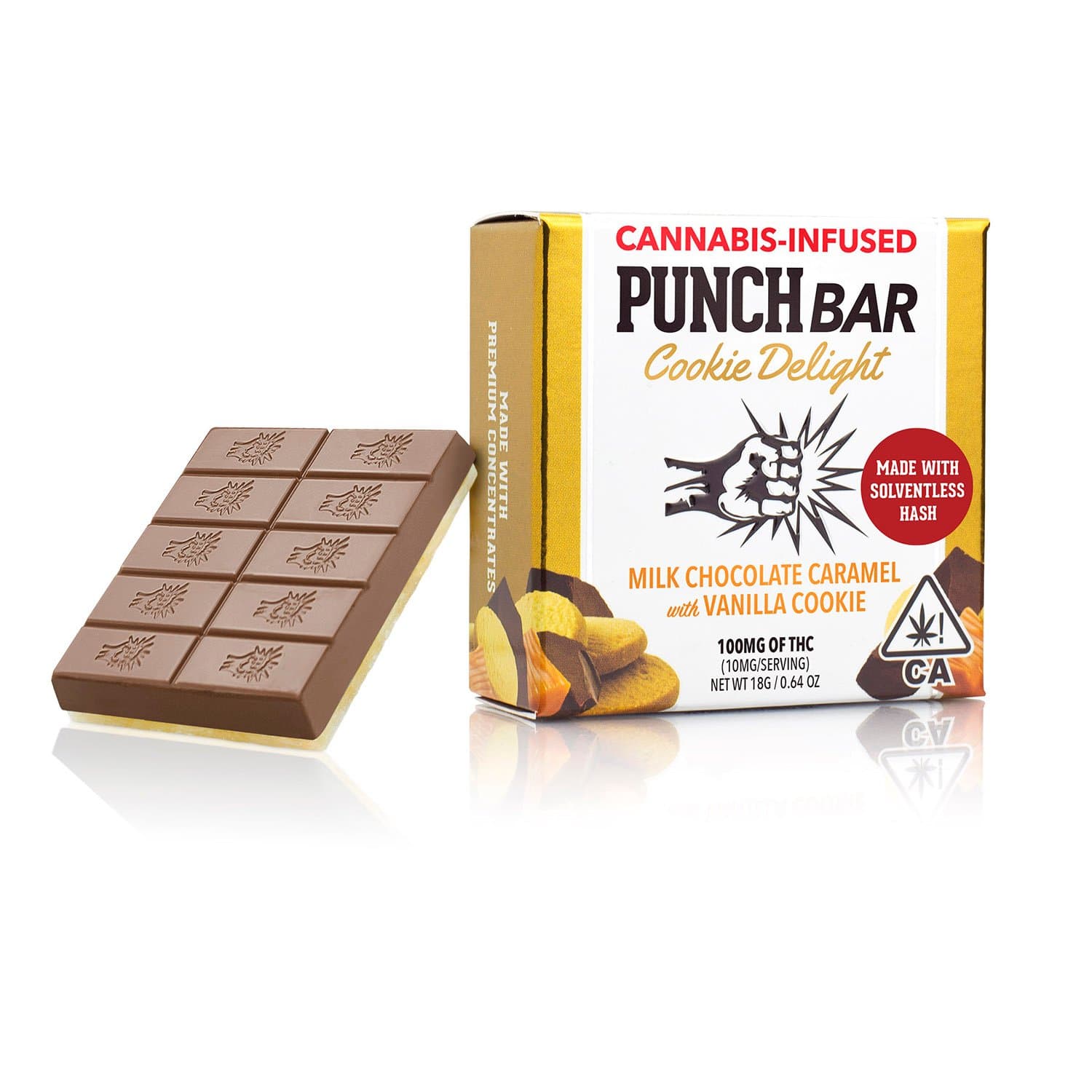 Milk Chocolate Caramel w/ Vanilla Cookie (100mg)