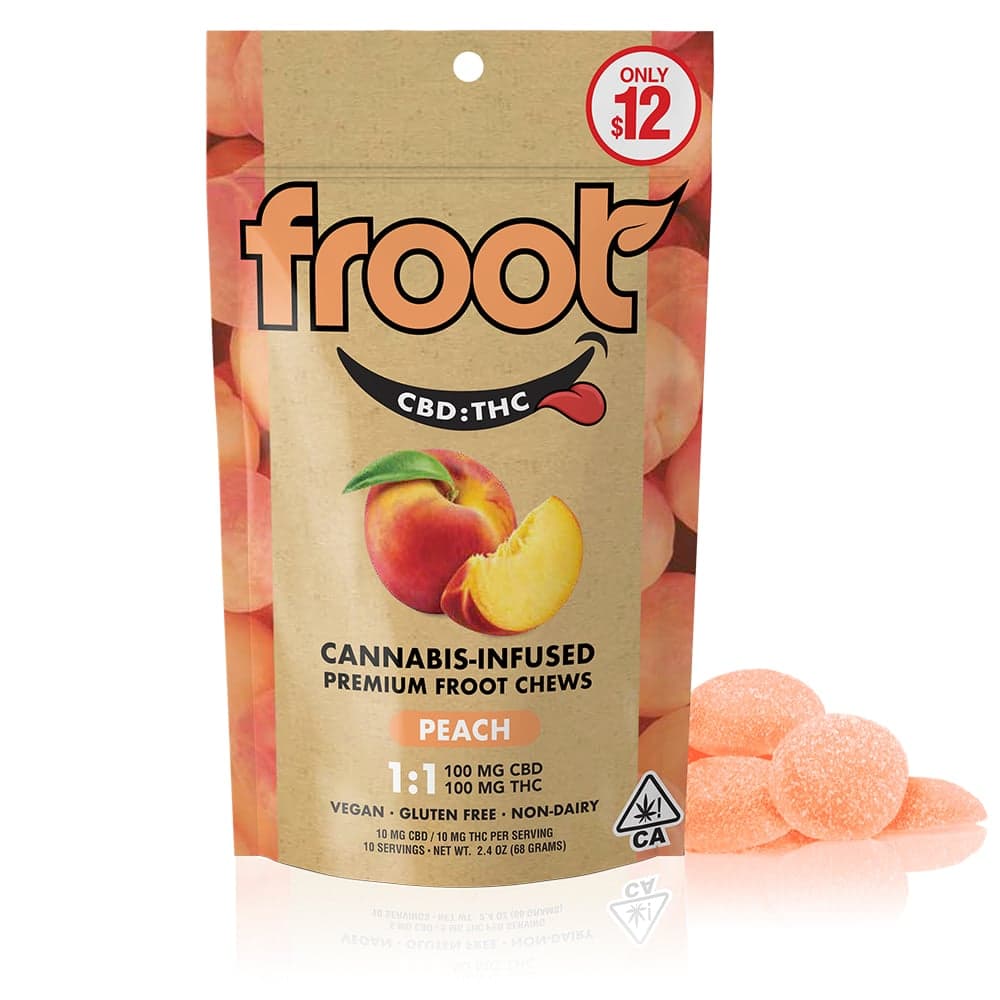 1:1 Peach [10pk] (100mg CBD/100mg THC)
