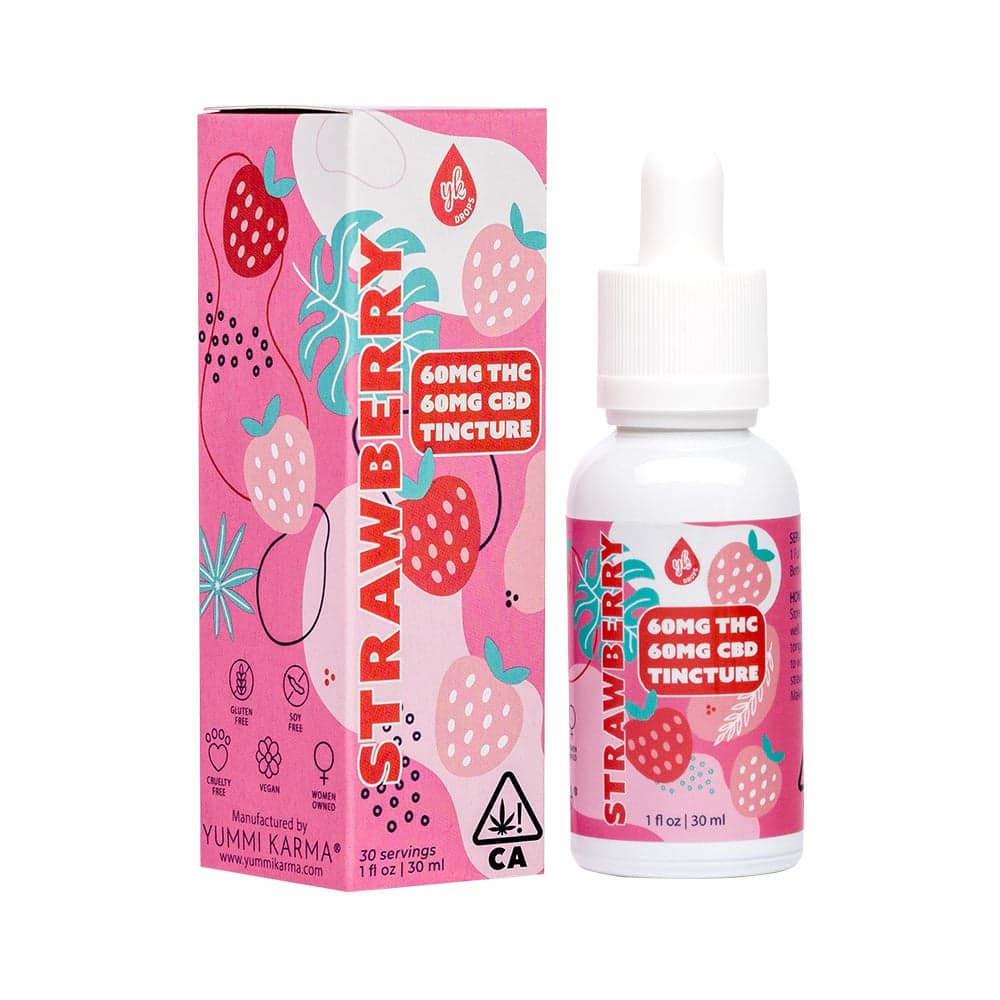 1:1 Strawberry [30ml] (60mg CBD/60mg THC)