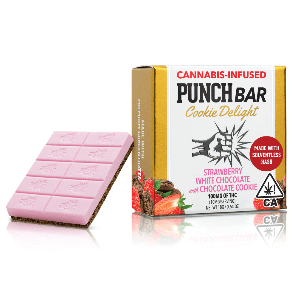Strawberry White Chocolate w/ Chocolate Cookie (100mg)