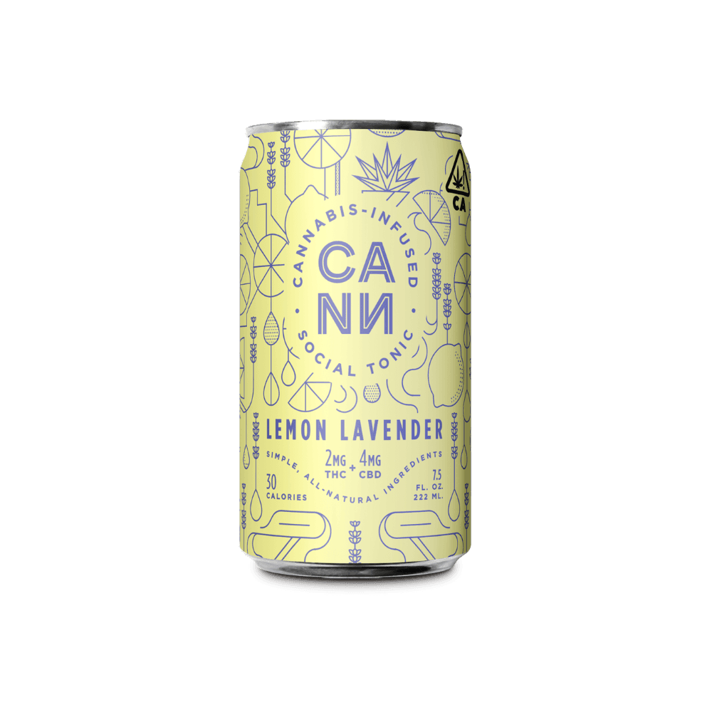 Lemon Lavender 4pk (2mg THC, 4mg CBD per can)