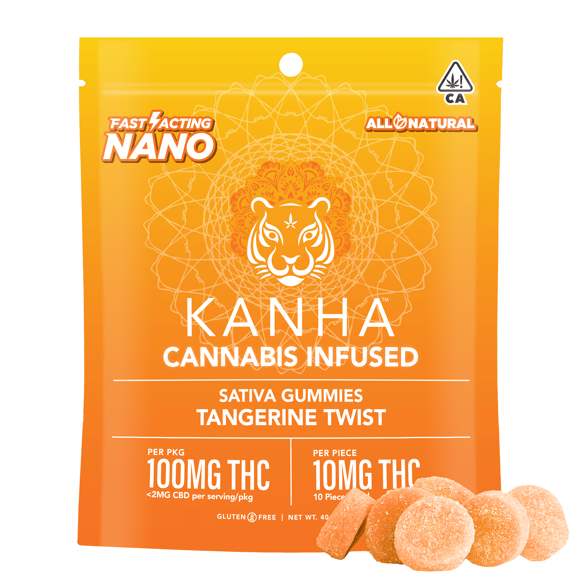 Tangerine Twist - Sativa [10pk] (100mg)