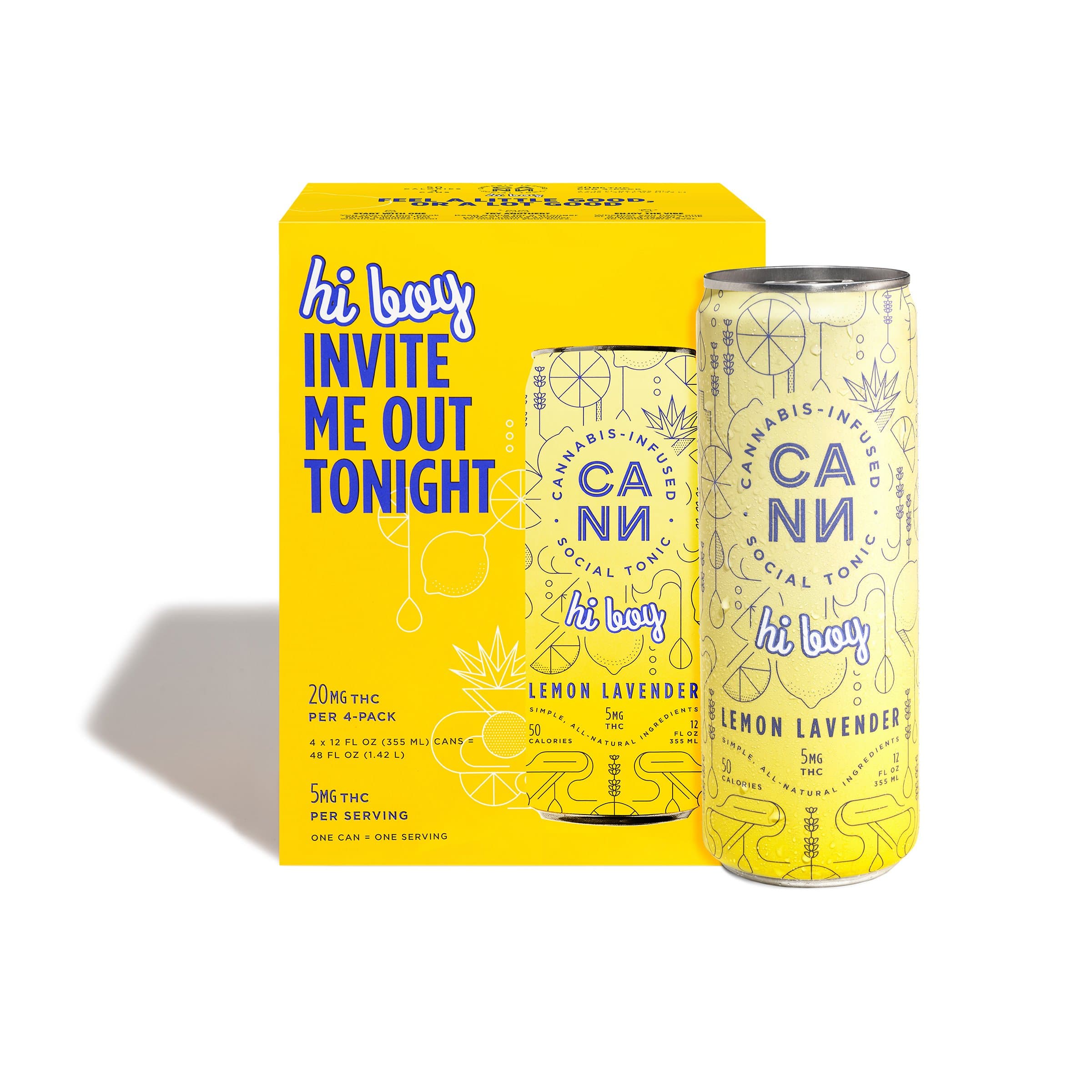 Lemon Lavender Hi Boy [4pk] (5mg THC per can)