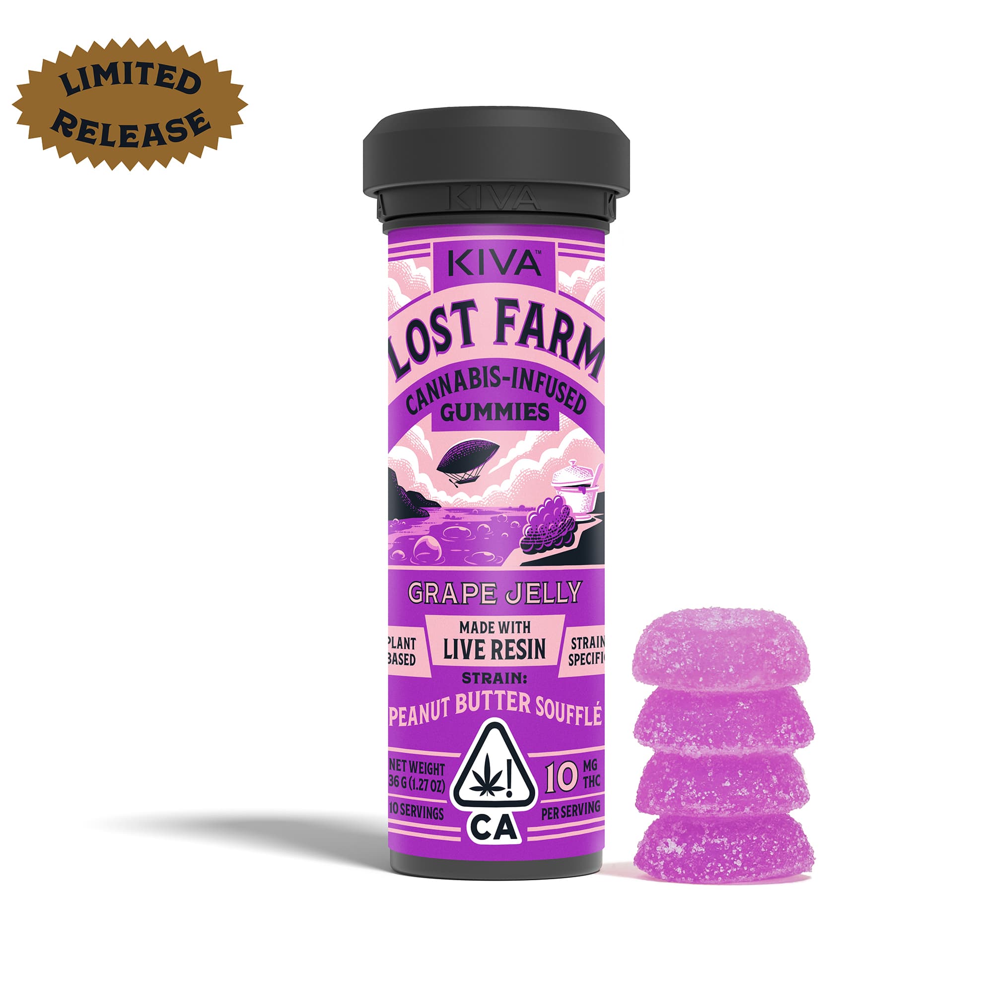 Grape Jelly x Peanut Butter Soufflé [10pk] (100mg)