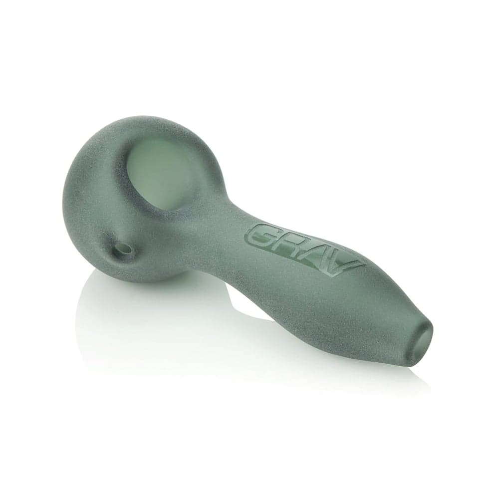 4" Sandblasted Spoon - Smoke Grey