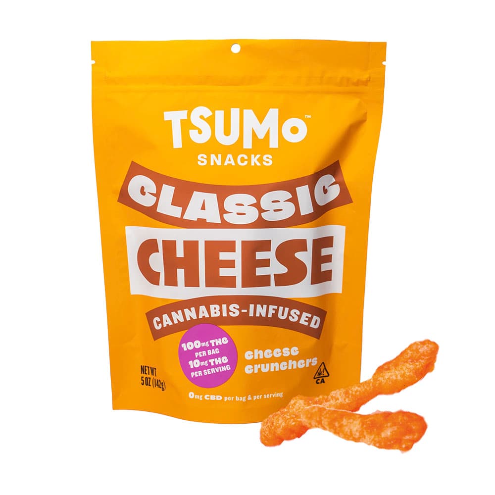 TSUMo Snacks - Classic Cheese - Cheese Crunchers -  Multiserve (100mg)