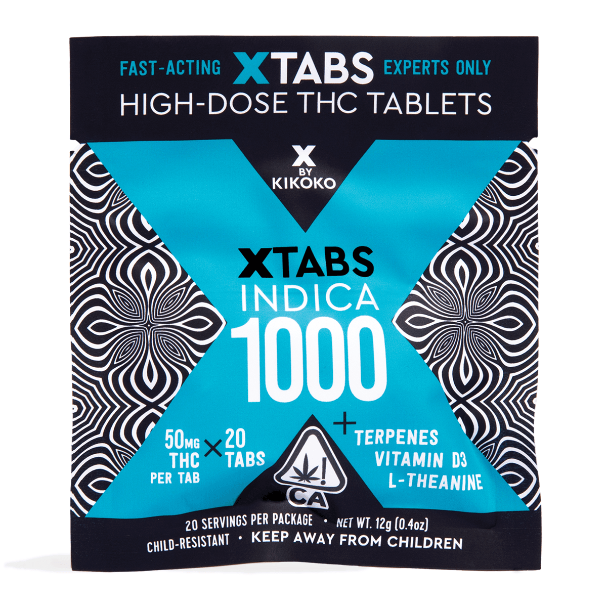 XTabs Indica [20pk] (1000mg)
