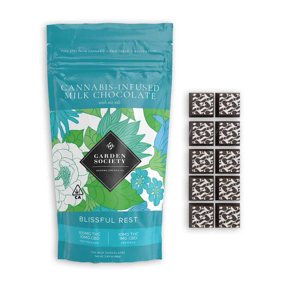 Milk Chocolate with Sea Salt [10pk] (100mg THC/10mg CBD)